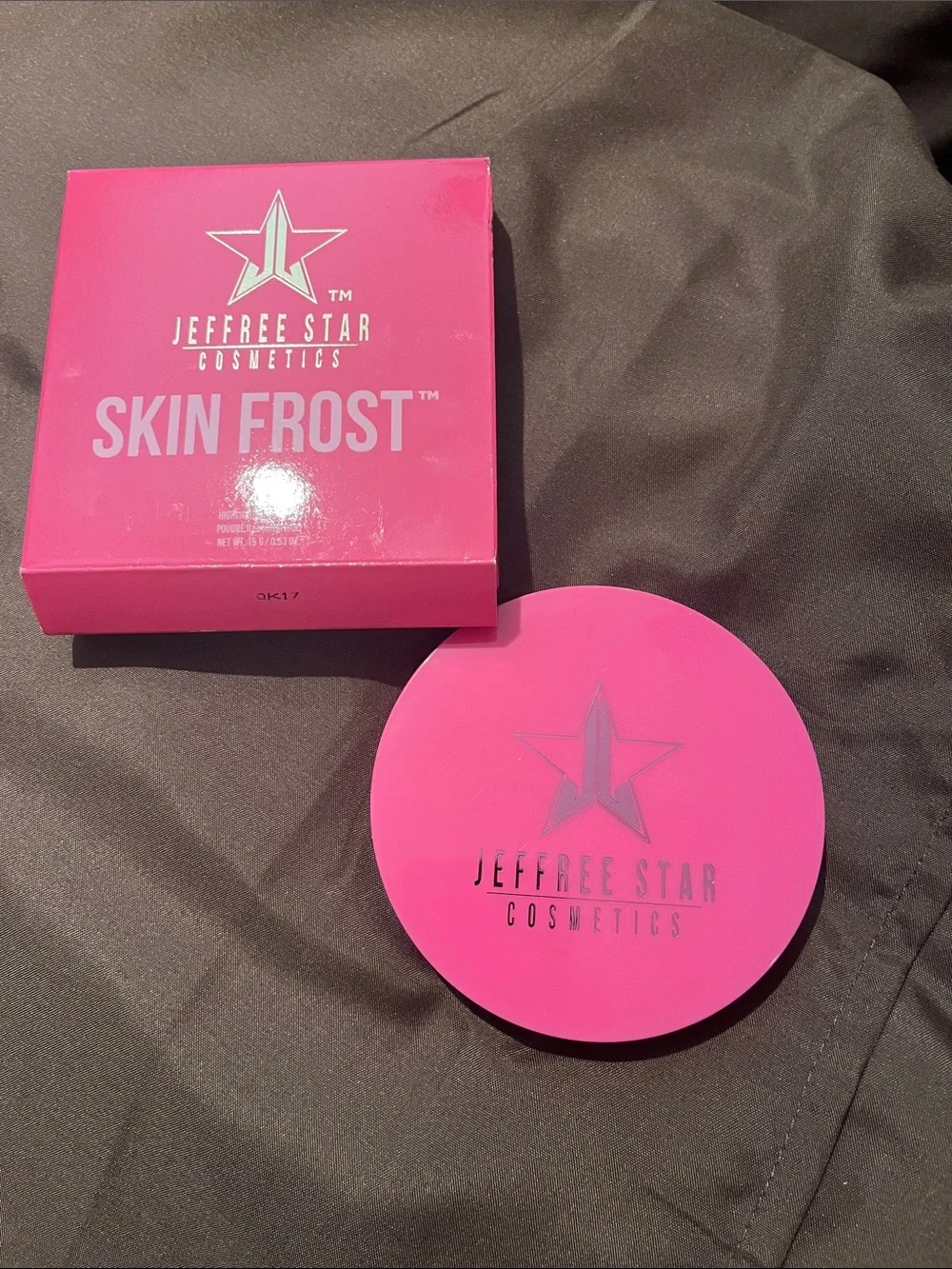 Jeffree Star Bright Pink Highlighter Box with Gold Accent